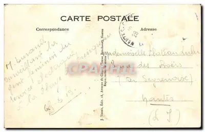 Stara pocztówka twarz do morza Kobiety — Rewers
