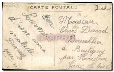 Enfant en uniforme — caricature militaire — éditeur G. GERARDIN, n° 61 — Rückseite