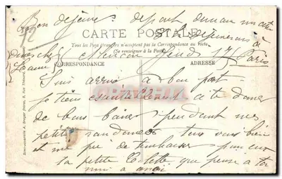 A Sambre, do Ponte de Fresnay — 58 — editor não identificado — Verso