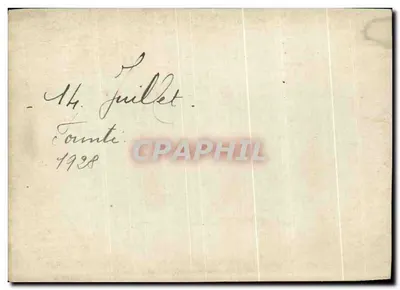 Festa popular em Tounite — 14 de julho de 1928 — editor não identificado — Verso