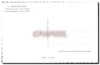 생-네카이르 — 말년의 성경 장면: 정의의 천사와 그의 선택자들 — 교회 특별 발행 — 뒷면