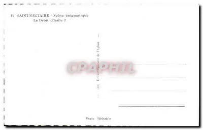 Saint-Nectaire — Scena Enigmatica — Edizione Speciale della Chiesa — Verso