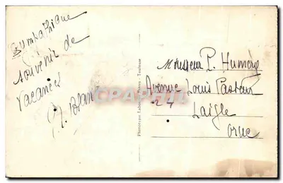 Biarritz - Le Casino Bellevue — éditeur Phototypie Labourdette, n° 1186 — Verso