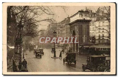 Bilhete postal antigo Paris En Flanant A Porta Saint Martin The St Martin s Gate