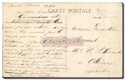 Overstroming van de Seine — Parijs - De Brug van Austerlitz — Uitgever E.D. — Achterkant