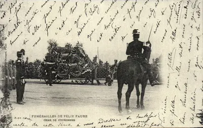 Funerais de Félix Faure — Carro de Coroas — Editor L'Aurore, Paris