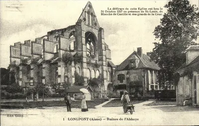 Longpont (Aisne) — Ruínas da Abadia — Dedicada em 1227