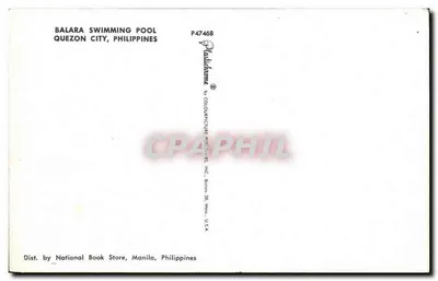 Balara Swimming Pool — Quezon City, Filipinas — Fadchrome by Colourpicture Publishers Inc. — Verso
