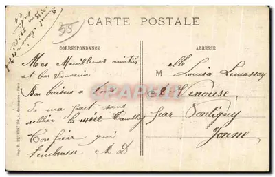 Chardogne (Meuse) - Rue Nève — éditeur Binoist, imprimeur à Bar-le-Duc (Meuse) — Verso
