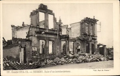 Revigny — Sequência de um bombardeio — Ed. Pays de France