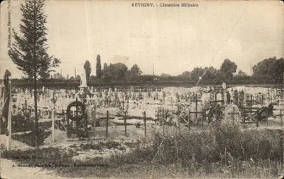 Revigny - Cemitério Militar — representação antiga — A. Humbert, plume, St-Palais, n° 44