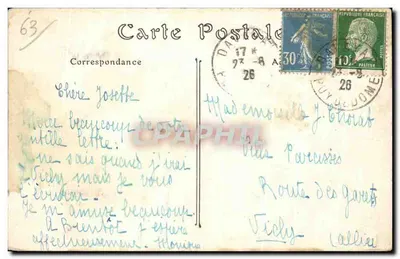 Castelo de ROUZAT — A Fazenda — Verso