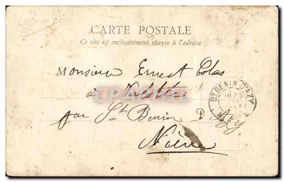 Ponte e Capela de São Roque — Thiers — B.F., Paris — Verso