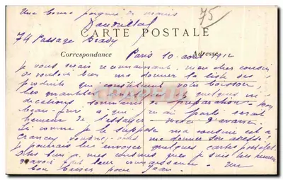 Paris (10º arrt) — A Porta Saint-Denis, Boulevard Saint-Denis — C. M. — n°1209 — Verso