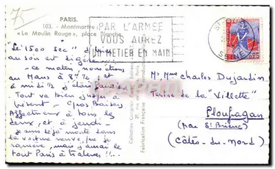 O Moulin Rouge — Paris — Edições Compli'Paper, Paris — Verso