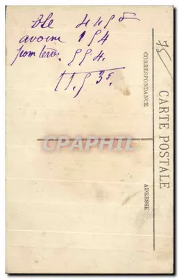 Inundações de Paris (Janeiro 1910) — O Ponte dos Artes — LL. — Verso