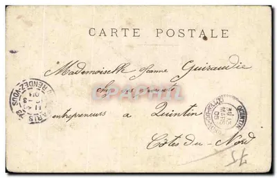 Paris - Les Tulleries — Pavillon de Flore, vue avec bateau sur la Seine, éditeur imprimeur non visible, n° 20 — Verso