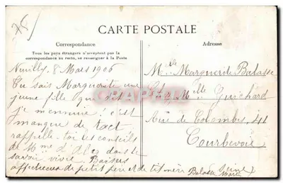 Monumento dos Aéronautas — Paris — E.L.D. n°113 — Verso