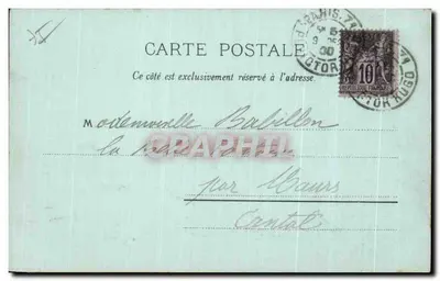 Palácio do Luxembourg — Paris — Carl Künzli, Paris e Zurique (Suíça), Importado No. 3096. — Verso