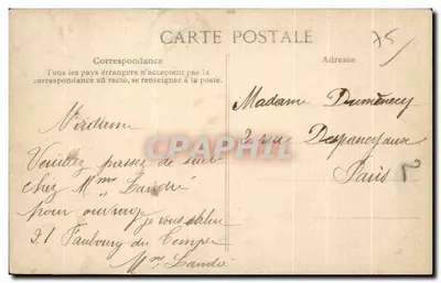 PARIS — Wieża Eiffla — Widok panoramiczny — n° 4242 — Rewers