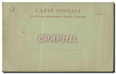 Quai du Louvre et la Cité — vue nocturne avec croissant de lune — éditeur R. & J. D., n° 10062 — Verso