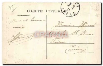 Monumento de Bartholdi — Paris — editor F.F. n°49 M bis — Verso