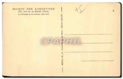 Dom Augustynów — 29, rue de la Santé, Paryż — wydawca Mona, 28, avenue Victor-Emmanuel, Paryż — Rewers