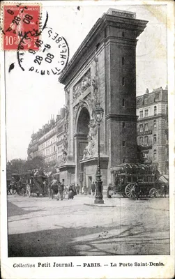 Paris — A Porta Saint-Denis — Coleção Petit Journal