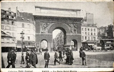 Paris — A Porta Saint-Martin — Coleção Petit Journal