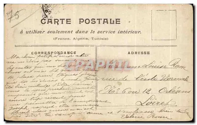 Paris inundado — Janeiro 1910 — Rue de Lille — Coleção Taride — Verso