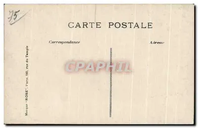 Souvenir des Invalides — uitgever ROSE, n° 75 — Achterkant