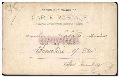 CPA La Bourse Paris — Verso