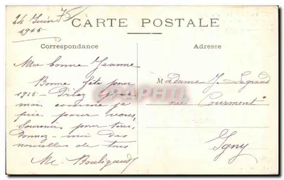 PARIS — A Natividade — Um grupo de quatorze capitéis ricamente esculpidos provenientes da decoração do antigo portal da Igreja de São Julião o Pobre — Edit. Attié — L'H., Paris — Verso