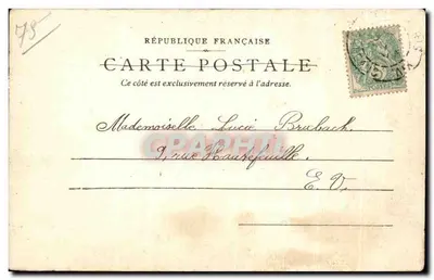 Widok z Grande Châtelet — Muzeum Carnavalet — Wydawca B. S. D., nr 802 — Rewers