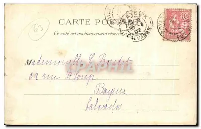 Ruínas dos Banhos Romanos — Royat — Lib. Bougé-Béali, 21, Rue de l'Écu, Clermont-Ferrand — Verso