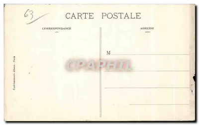 Riom — Place de la Prison (ancienne place de la Mort) — E. A. — Verso