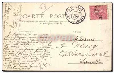 Mont-Dore — Panoramische uitzicht — M.T. I.L. n°198 — Achterkant