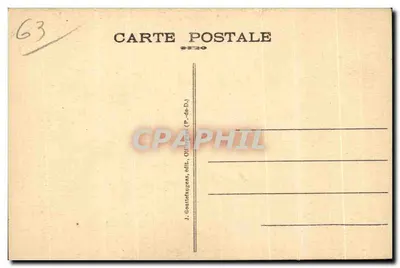 Mont-Dore — Wielkie Hotele i Aleja Clermont — G. D'O. - 1460 B. — Rewers