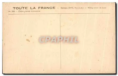 Châtaigneraie Limousine — Toda a França — Éditions Jové, Pau — Verso