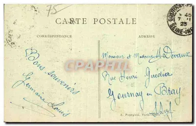 Paris – Ópera e Estação do Metrô A.P. — A.P. Édition, n° 170 — Verso