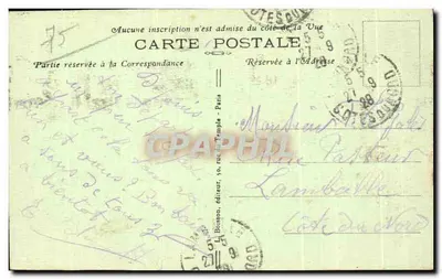 Paris - Igreja de Saint-Germain de Charonne — L. Boisson, editor, n° 182 — Verso