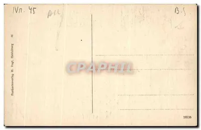 Heidelberg — Półtorowy Bismarck — Postkartenverlag H. Vogt, n° 45 — Rewers
