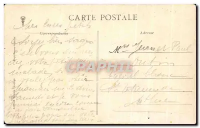 La Cathédrale de Reims en flammes — illustration dramatique de son bombardement — éditeur HEN (signature visible) — n° 500 — Verso