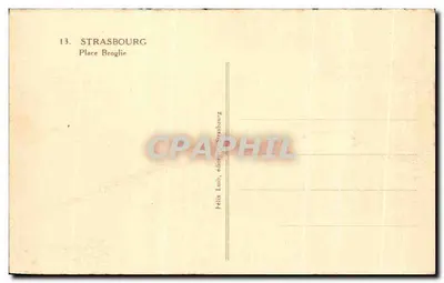 Strasburg — Plac Broglie — Félix Loub, wydawca Strasburg — Rewers