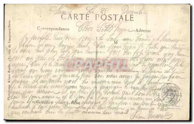 Ramscapele (Belgio) — La Chiesa e il Cimitero Profanati dai Tedeschi — L. C. H. Paris, n° 209 — Verso