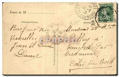 Bilhete postal antigo Versalhes O Palácio do Petit Trianon A P O Petit Trianon — Verso