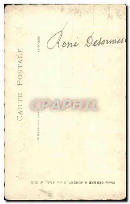 Aktor w stroju starożytnym — Fotografia Gérard & Dubert, Algier — Rewers