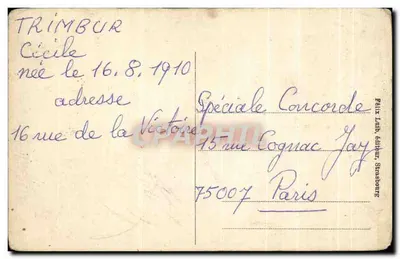 Graufthal — wieś ukryta wśród skał — wydawca Félix Luth, Strasbourg — Rewers
