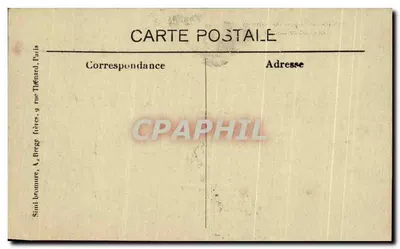 Sées — El Ayuntamiento y la Estatua Conte — Reverso