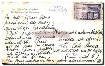 Cap Brun — Os Cabanons — Edições MARY, n°616 — Verso
